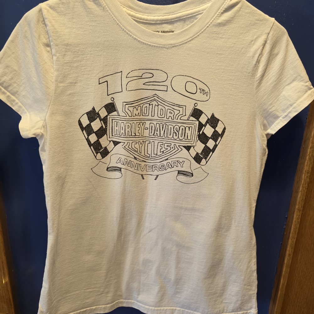 Harley-Davidson 120th Anniversary White Tee